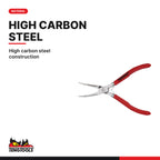 Teng Tools MBM469 140 mm Mini Bent Long Nose Plier, high carbon steel construction