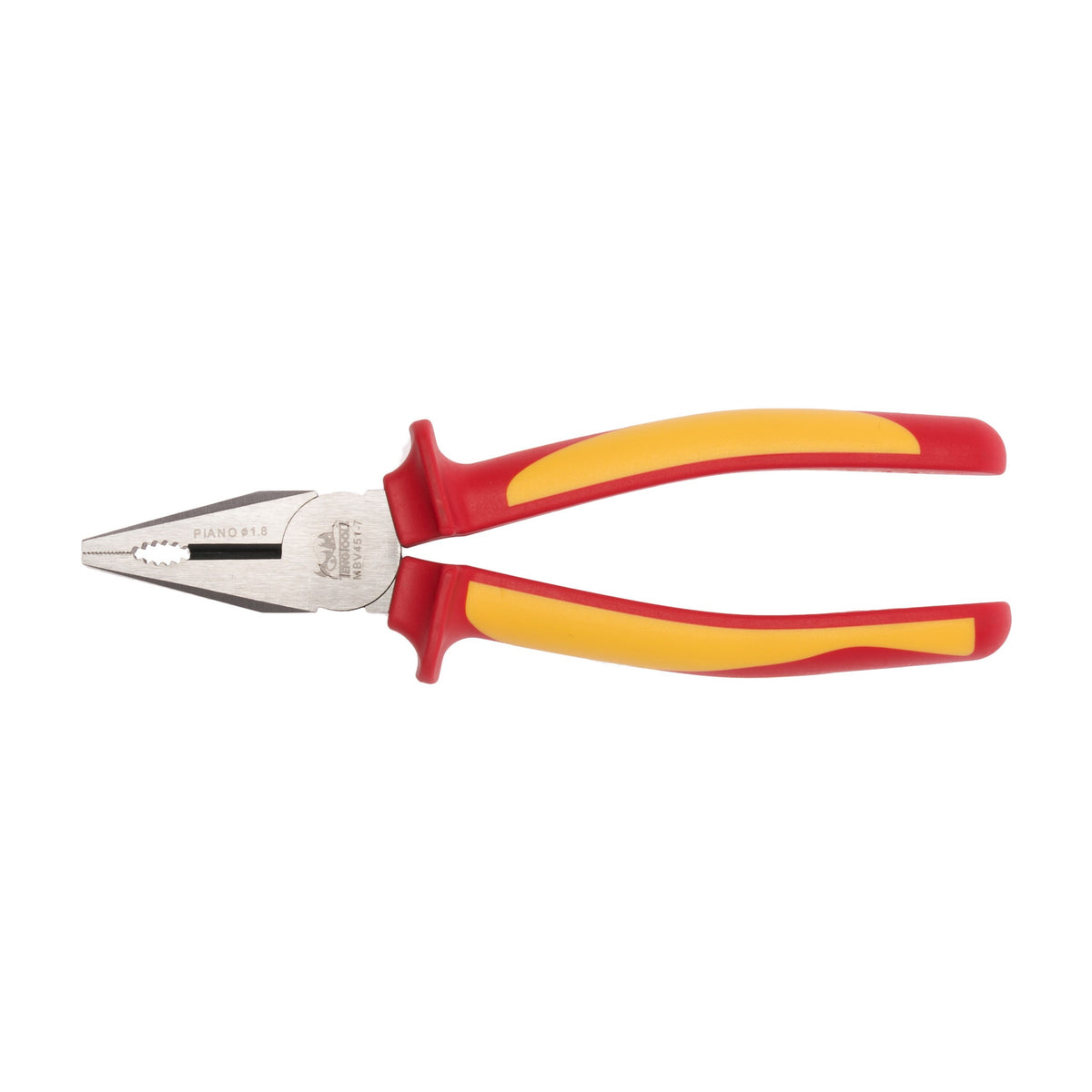 Teng Tools MBV451-7 Insulated Combination Pliers 185-200mm VDE on a white background