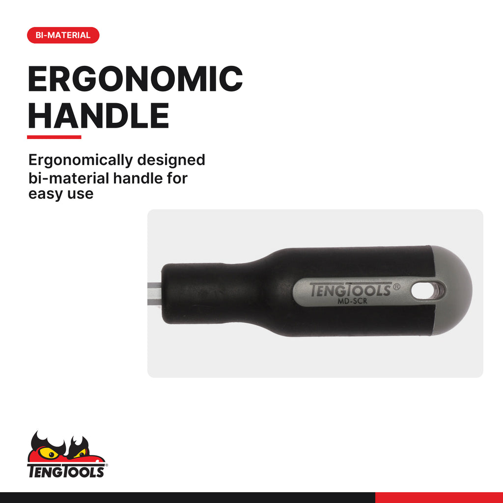 Teng Tools MD-SCR 22 mm Gasket Scraper with Bi-Material Handle, ergonomically designed bi-material handle for easy use