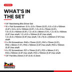 Teng Tools MD9053N Screwdriver Set Mixed 54 Pieces, what's in the set