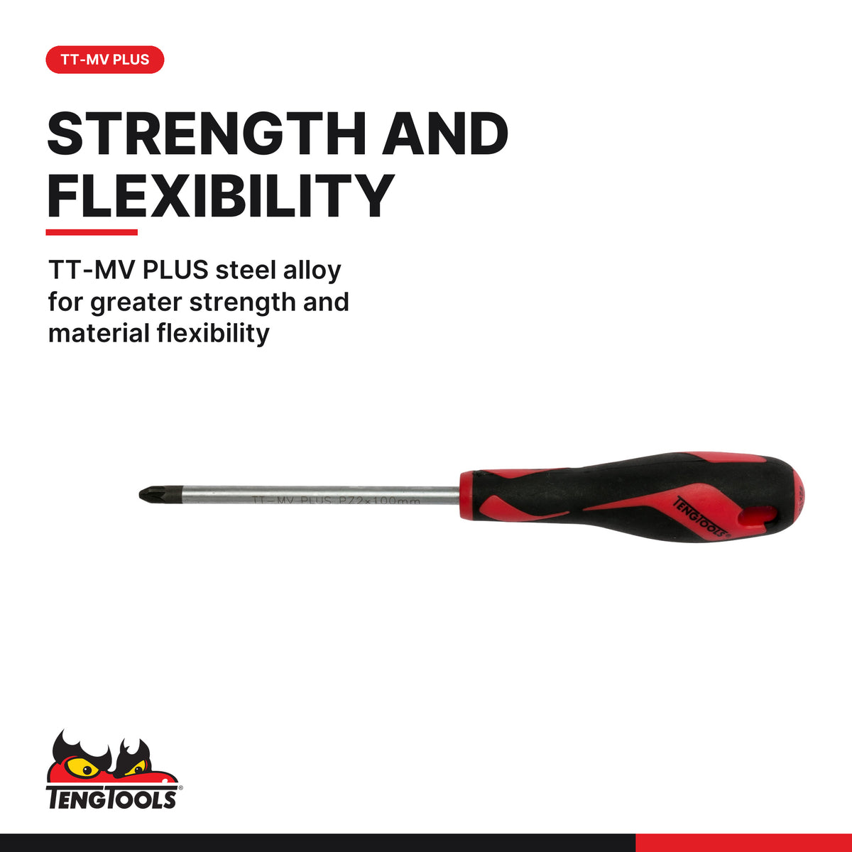 Teng Tools MD911N Screwdriver Set Mixed 11 Pieces, TT-MV PLUS steel alloy for greater strength and material flexibility