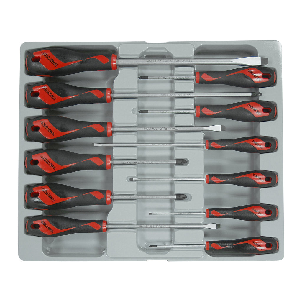 Teng Tools MD912N Screwdriver Set Mixed 12 Pieces on a white background