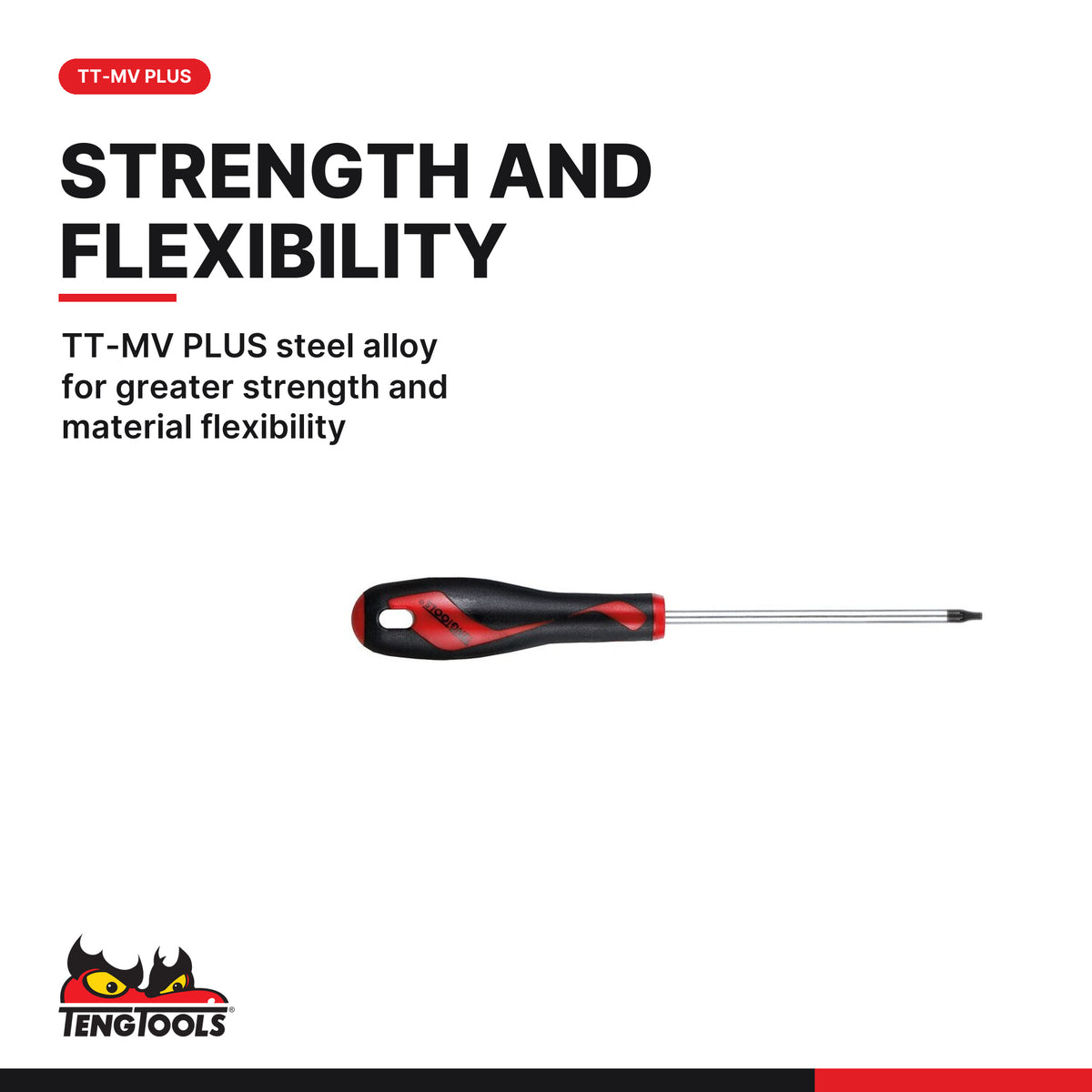 Teng Tools MD925TN Individual Torx Star Screwdriver TX25, TT-MV PLUS steel alloy for greater strength and material