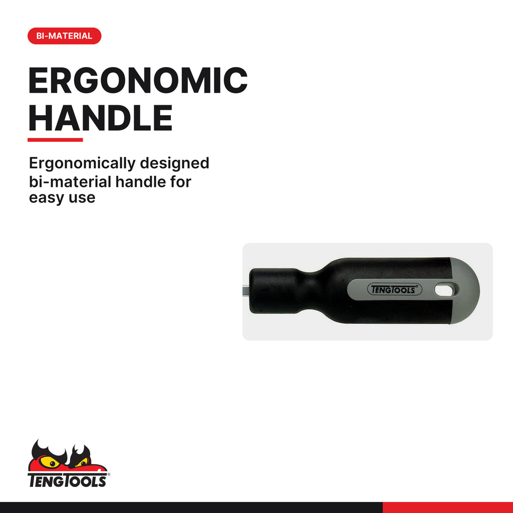 Teng Tools MDH-S 90-Degree Cotter Pin Puller, ergonomically designed bi-material handle for easy use