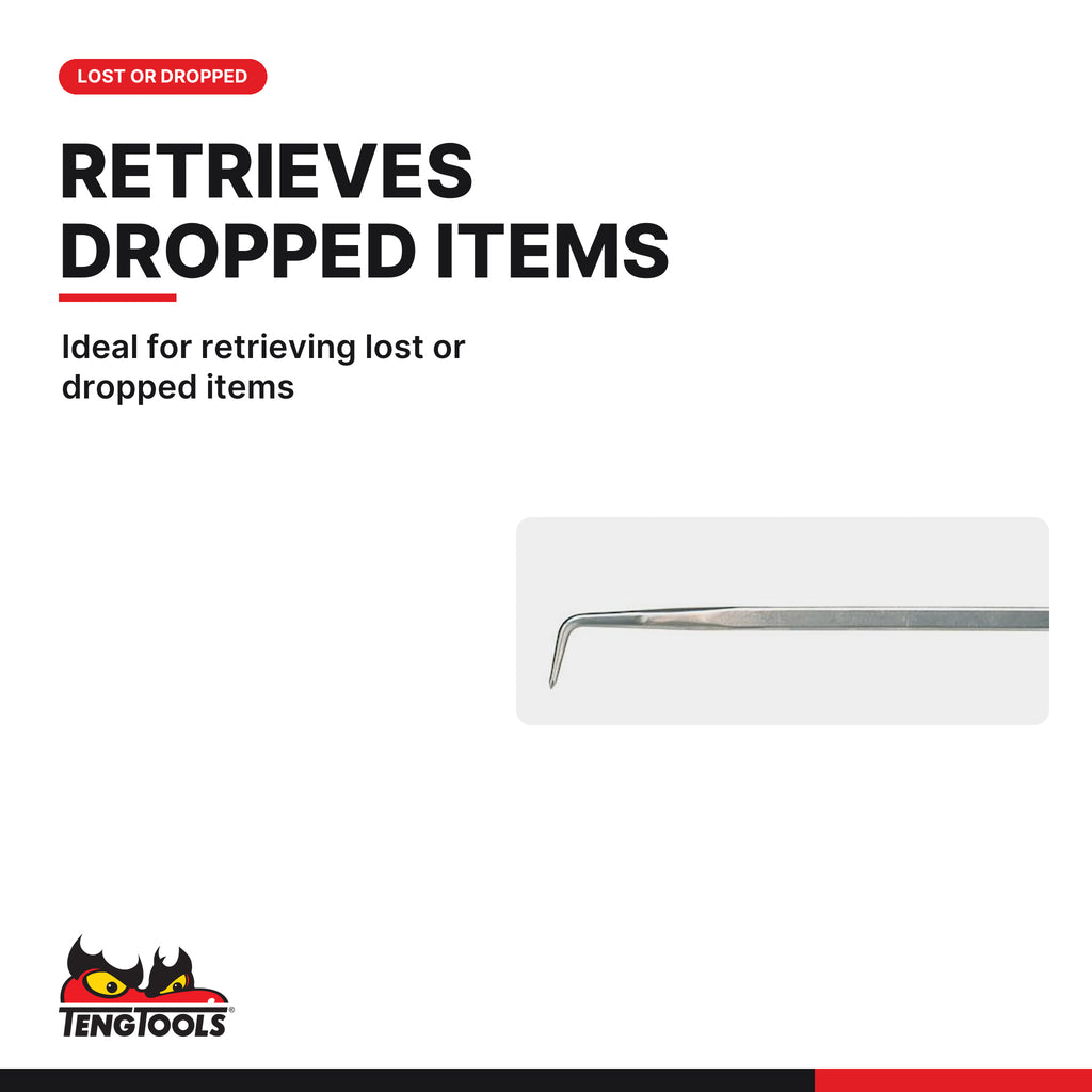 Teng Tools MDH-S 90-Degree Cotter Pin Puller, ideal for retrieving lost or dropped items