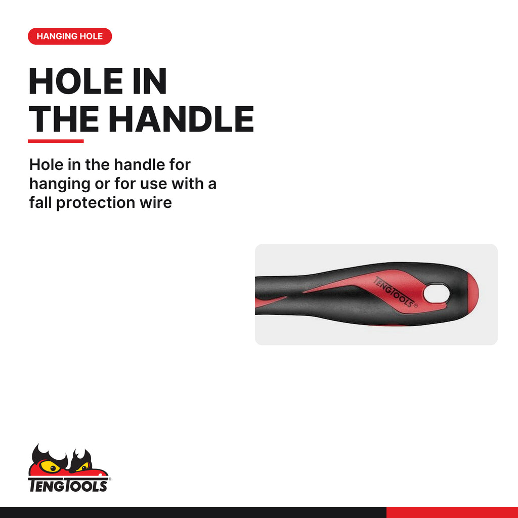 Teng Tools MDP90 90 Degree Cotter Pin Puller, hole in the handle for hanging or for use with a fall protection wire