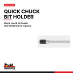 Teng Tools MDQ217 1/4 Inch Hex Bit Driver, quick chuck bit holder that holds the bit in place