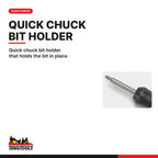 Teng Tools MDRT908 1/4 Inch Ratcheting Angled Bits Driver Set, quick chuck bit holder that holds the bit in place