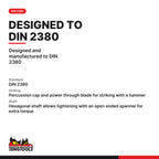 Teng Tools MDT932N 6.5-10mm Flat Head Power Through Screwdriver, designed and manufactured to DIN 2380