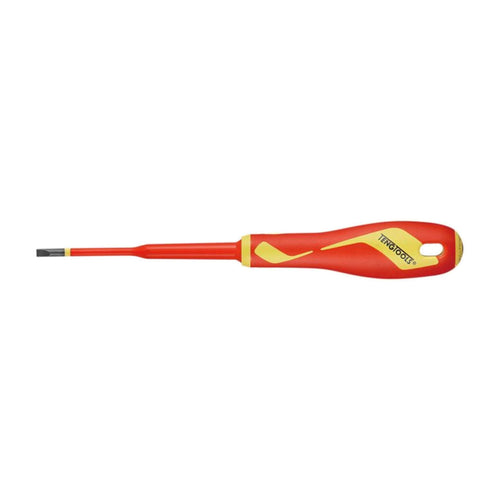 Teng Tools MDV724N 0.8-1.0 mm Flat Slim Insulated Slotted Screwdriver on a white background