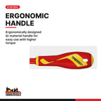 Teng Tools MDV844NF 100 mm Plus Minus Insulated Screwdriver, ergonomically designed bi-material handle for easy use with
