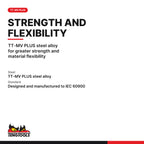 Teng Tools MDV844NF 100 mm Plus Minus Insulated Screwdriver, TT-MV PLUS steel alloy for greater strength and material