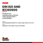 Teng Tools MDV909N 9 Piece 1000 Volt Insulated Mixed Interchangeable, designed and manufactured to DIN ISO 2380, DIN ISO