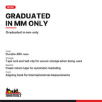 Teng Tools metric measuring tape, 3, 5 and 8 m, graduated in mm only