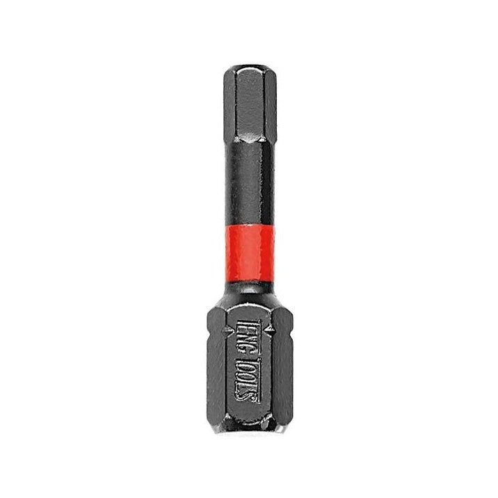 Teng Tools metric hex impact bits with 1/4 in hex shank 30 mm, 3 mm to 6 mm on a white background