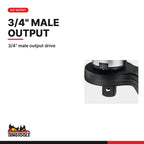 Teng Tools MP91500 1:10 Torque Multiplier Wrench, 3/4" male output drive