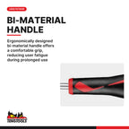 Teng Tools MRP06 V-Shape Trim Tool for Auto Clip Removal, ergonomically designed bi-material handle offers a comfortable