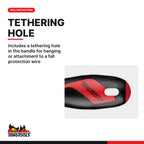 Teng Tools MRP06 V-Shape Trim Tool for Auto Clip Removal, includes a tethering hole in the handle for hanging or attachment