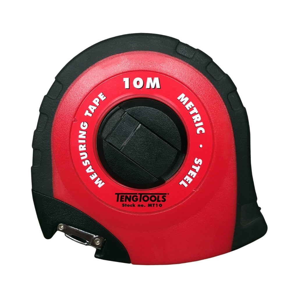 Teng Tools MT10 10 Metre or 32 Foot Metric and SAE Measuring Tape on a white background
