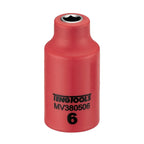 Teng Tools MV380506 3/8 Drive VDE Insulated Socket 6-20mm on a white background