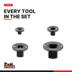 Teng Tools MX04 Step Up Adaptor Set 4 Pieces, every tool in the set