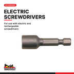 Teng Tools NS45506M 6 mm Magnetic Nut Setter, for use with electric and rechargeable screwdrivers