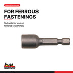 Teng Tools NS45508R 8 mm Nut Setter, suitable for use on ferrous fastenings