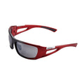 Teng Tools P-SG01 Sport Sunglasses With Red Frame and Grey Smoke Lens on a white background