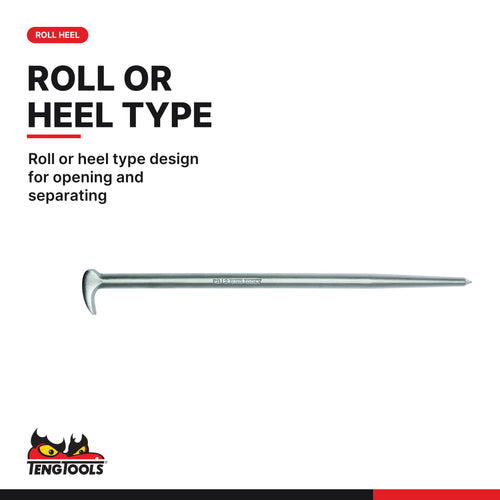 Teng Tools PB12 Rolling Head Pry Bars | Lady Foot Slipper Style |, roll or heel type design for opening and separating