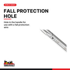 Teng Tools PGW1922 ratcheting construction wrench 19 x 22 mm, hole in the handle for a fall protection wire