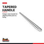 Teng Tools PGW1922 ratcheting construction wrench 19 x 22 mm, tapered podger handle for aligning holes