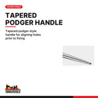 Teng Tools PGW1924 19 x 24 mm Ratcheting Construction Wrench, tapered podger style handle for aligning holes prior to fixing