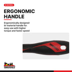 Teng Tools Phillips screwdriver, PH0 to PH4, ergonomically designed bi-material handle for easy use with higher torque and