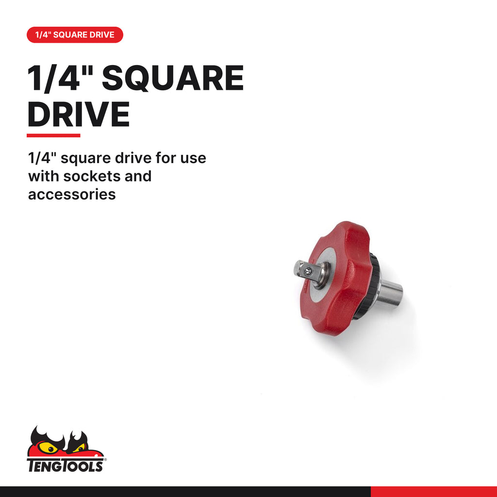 Teng Tools PM14 1/4 Inch Drive Gearless Palm Ratchet, 1/4" square drive for use with sockets and accessories