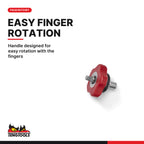 Teng Tools PM14 1/4 Inch Drive Gearless Palm Ratchet, handle designed for easy rotation with the fingers