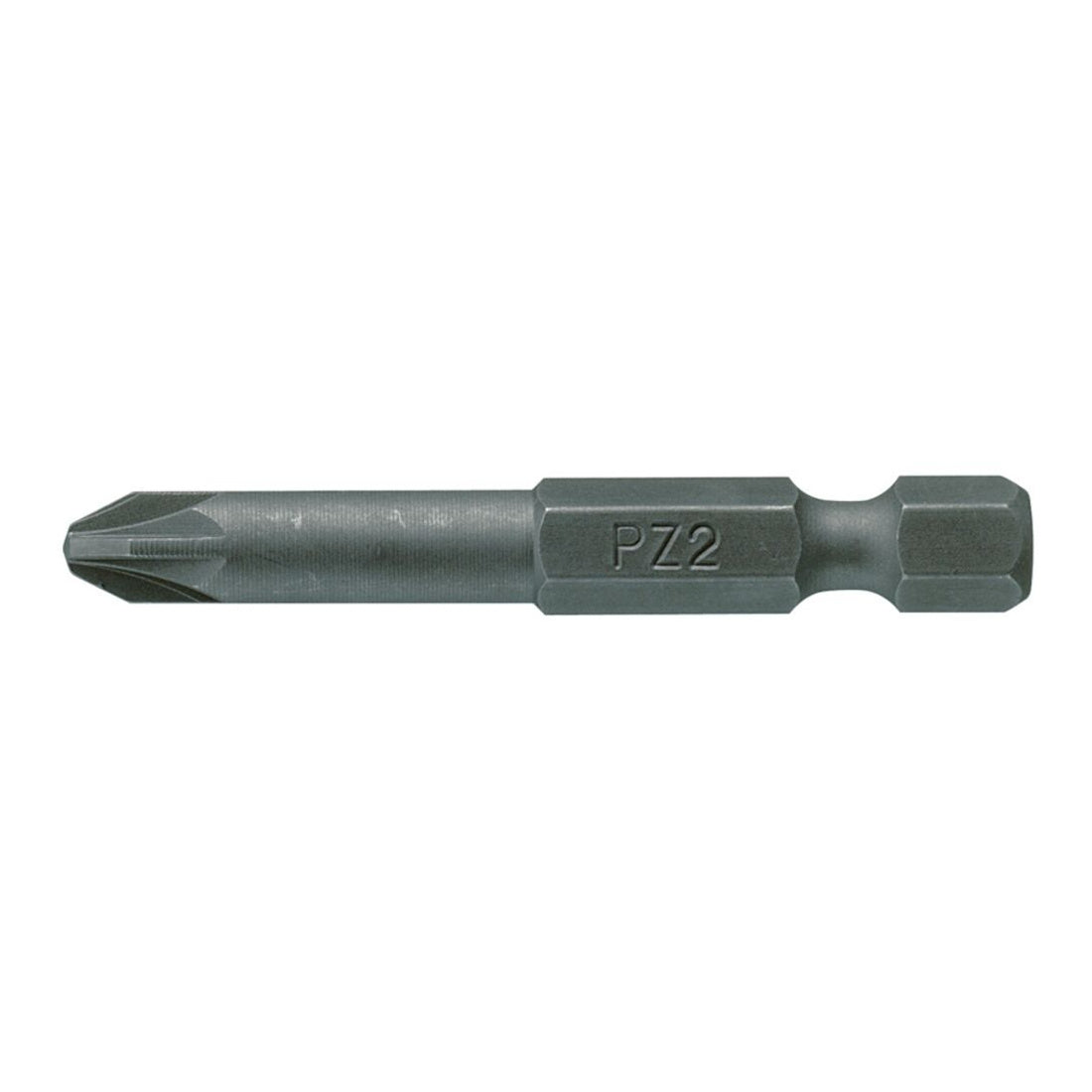 Teng Tools PZ5000203 1/4 Inch Pozidriv PZ2 Screwdriver Bit 50 mm Long on a white background