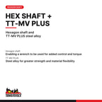 Teng Tools PZZ0102 Double Ended Screwdriver Blade, hexagon shaft and TT-MV PLUS steel alloy