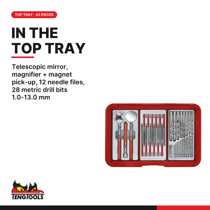 In the top tray