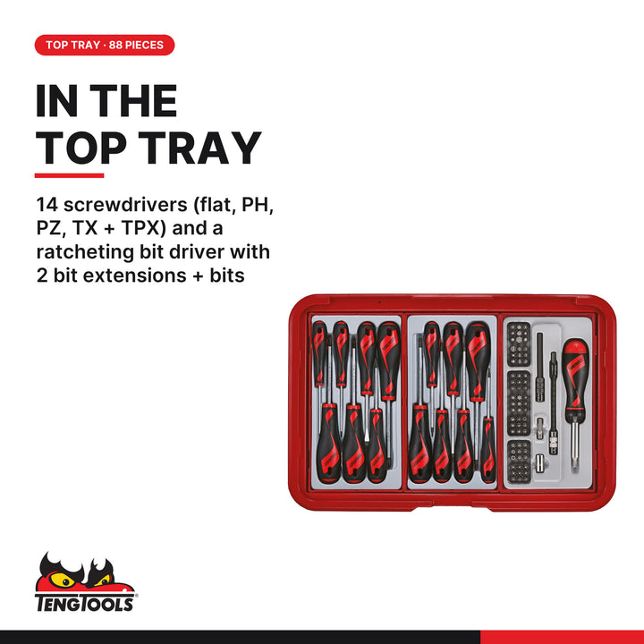 193 pieces in the top tray