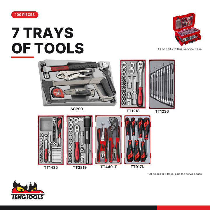 Every tray in the kit