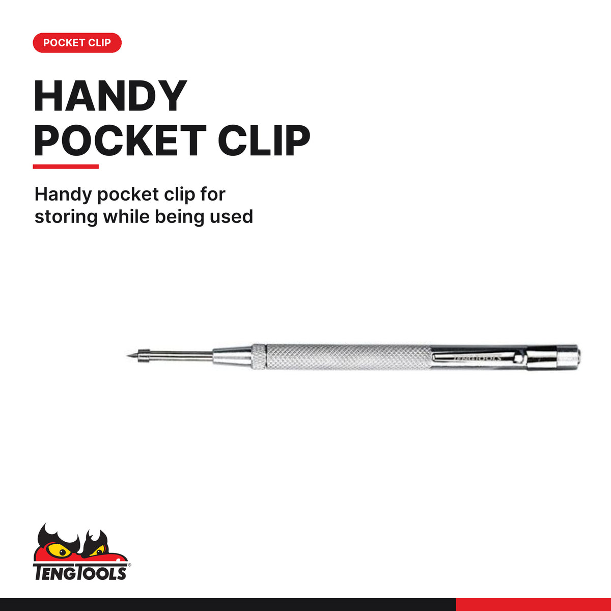 Teng Tools SCR01 Scribe Tool, handy pocket clip for storing while being used
