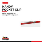 Teng Tools SCR02 150 mm Tungsten Carbide Tip Scriber, handy pocket clip for storing while being used
