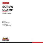 Teng Tools screw clamp, 300 and 500 x 120 mm, screw clamp, 120 mm throat depth