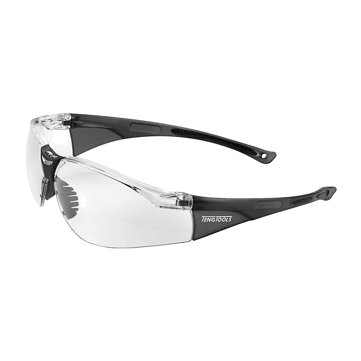 Teng Tools SG713 Sport Style Safety Glasses With Clear Lens on a white background