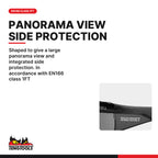 Teng Tools SG713G Sport Style Tinted Safety Glasses With Grey Lens, shaped to give a large panorama view and integrated side