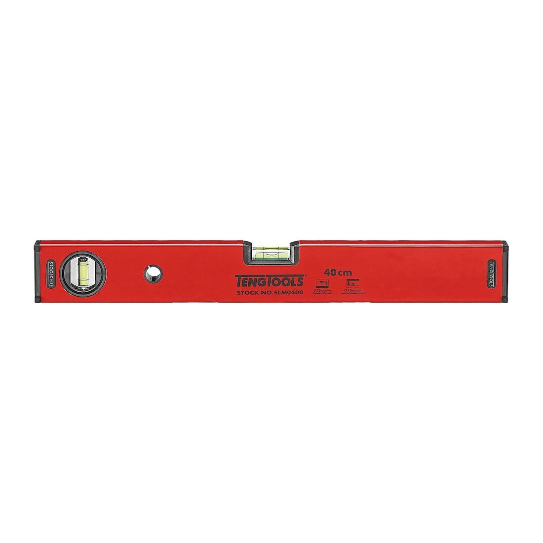 Teng Tools SLM0400 400 mm (15.7 in) Magnetic Spirit Level on a white background