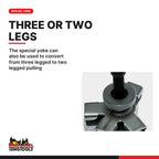 Teng Tools SP22 175mm Convertible Two or Three Arm Gear Puller, the special yoke can also be used to convert from three