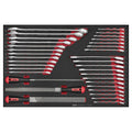 Teng Tools Spanner & file set FOAM4X4 34 pieces