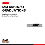 Teng Tools SQAC300 Combination Square, 300mm, graduated in mm and inches for universal use