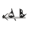 Teng Tools SQAC300 Combination Square, 300mm on a white background